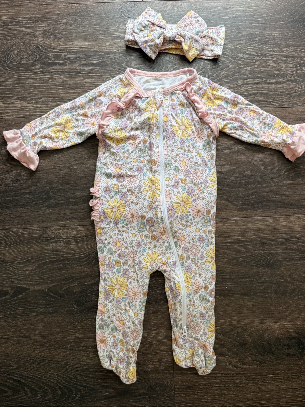 Milkberry baby girl footie